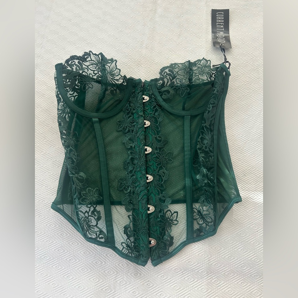 Dolls Kill Current Mood lingerie corset top